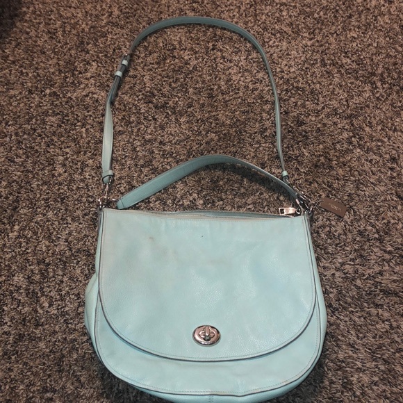 Turquoise shoulder bag - Picture 1 of 2
